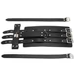 Leather bondage cuffs