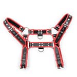 Leather bondage harness