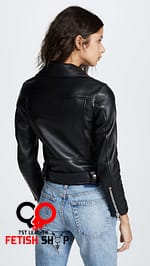female leather jacket