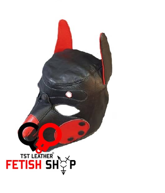 Leather pup hood