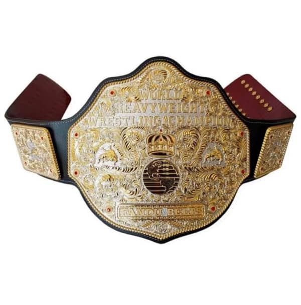 Dual Plated Big Gold World Heavyweight Championship Belt – LUXE EDITION